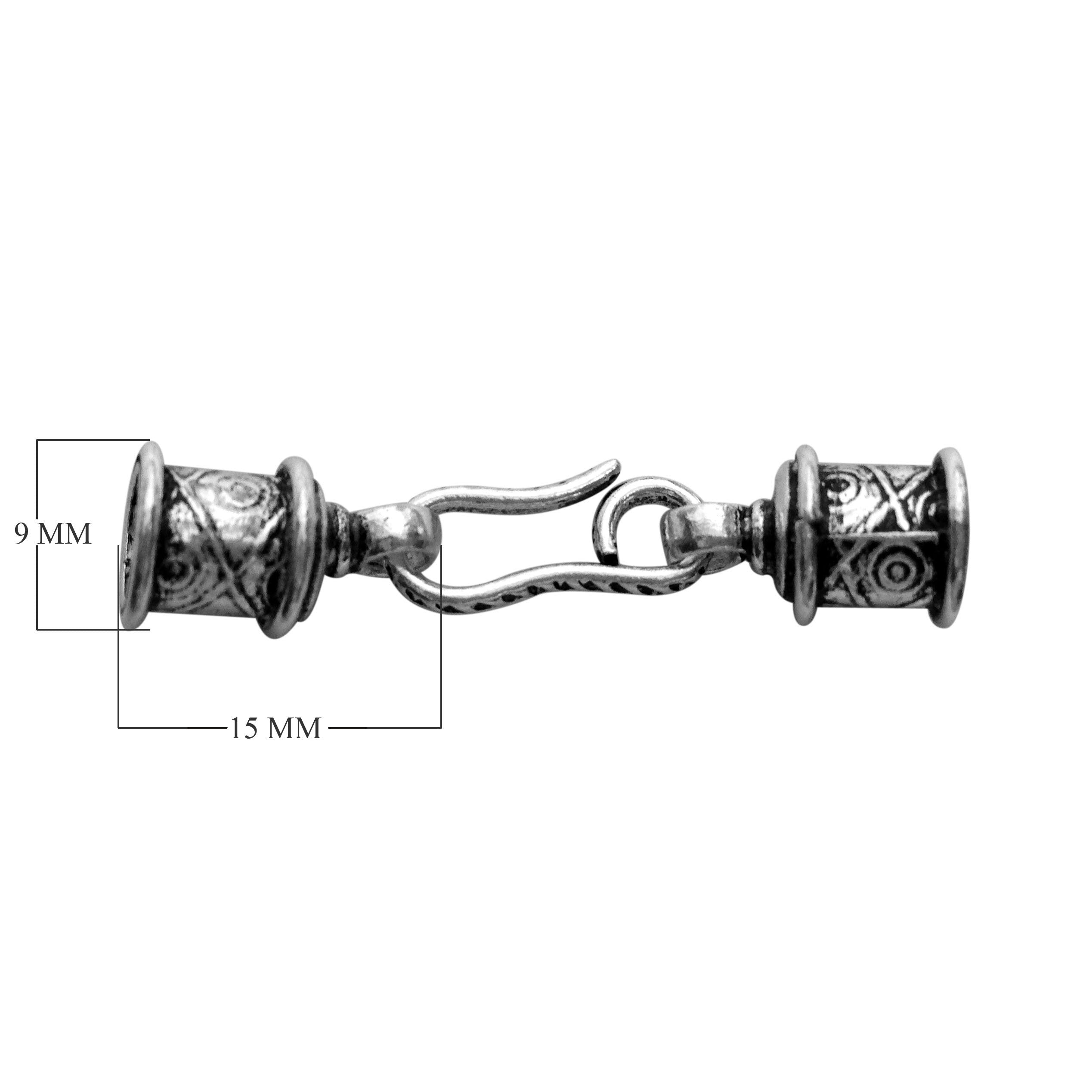 CSF-208 Silver Overlay End Cap Beads Bali Designs Inc 