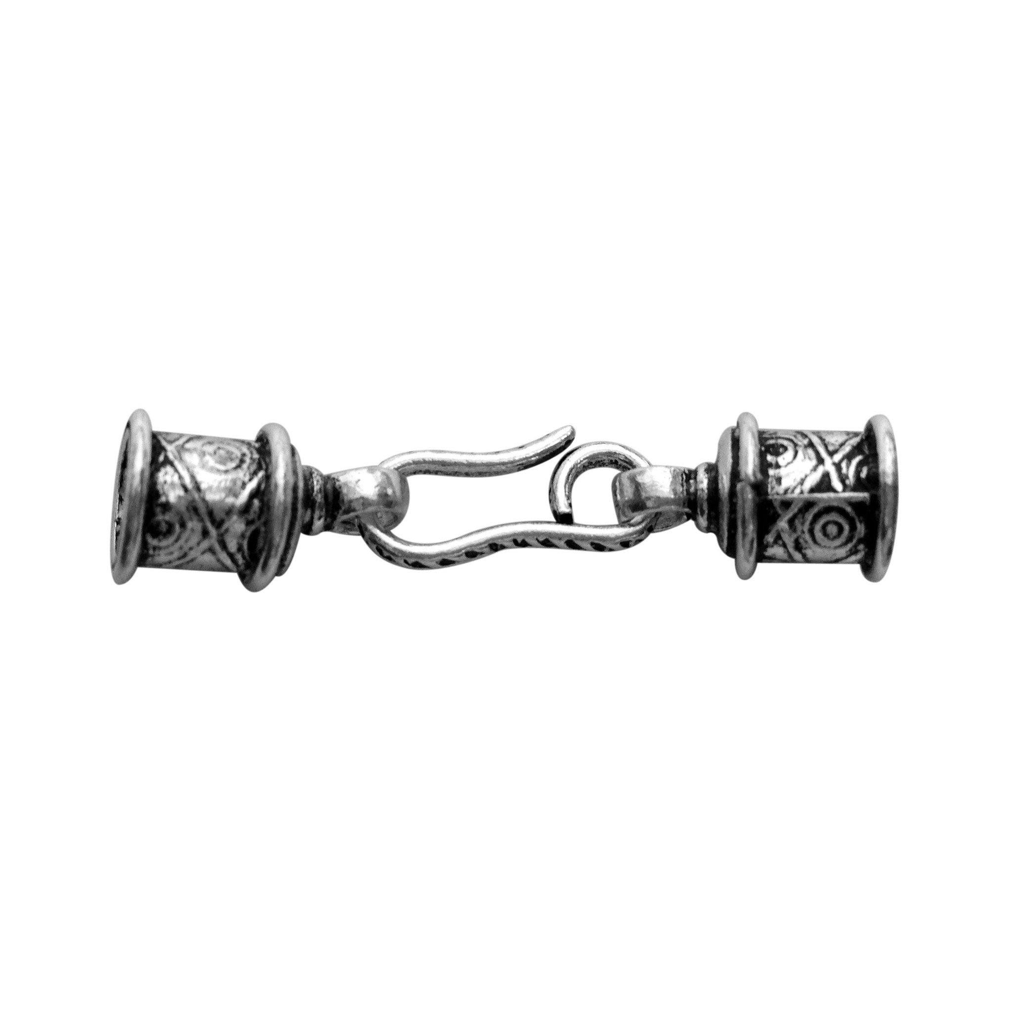 CSF-208 Silver Overlay End Cap Beads Bali Designs Inc 