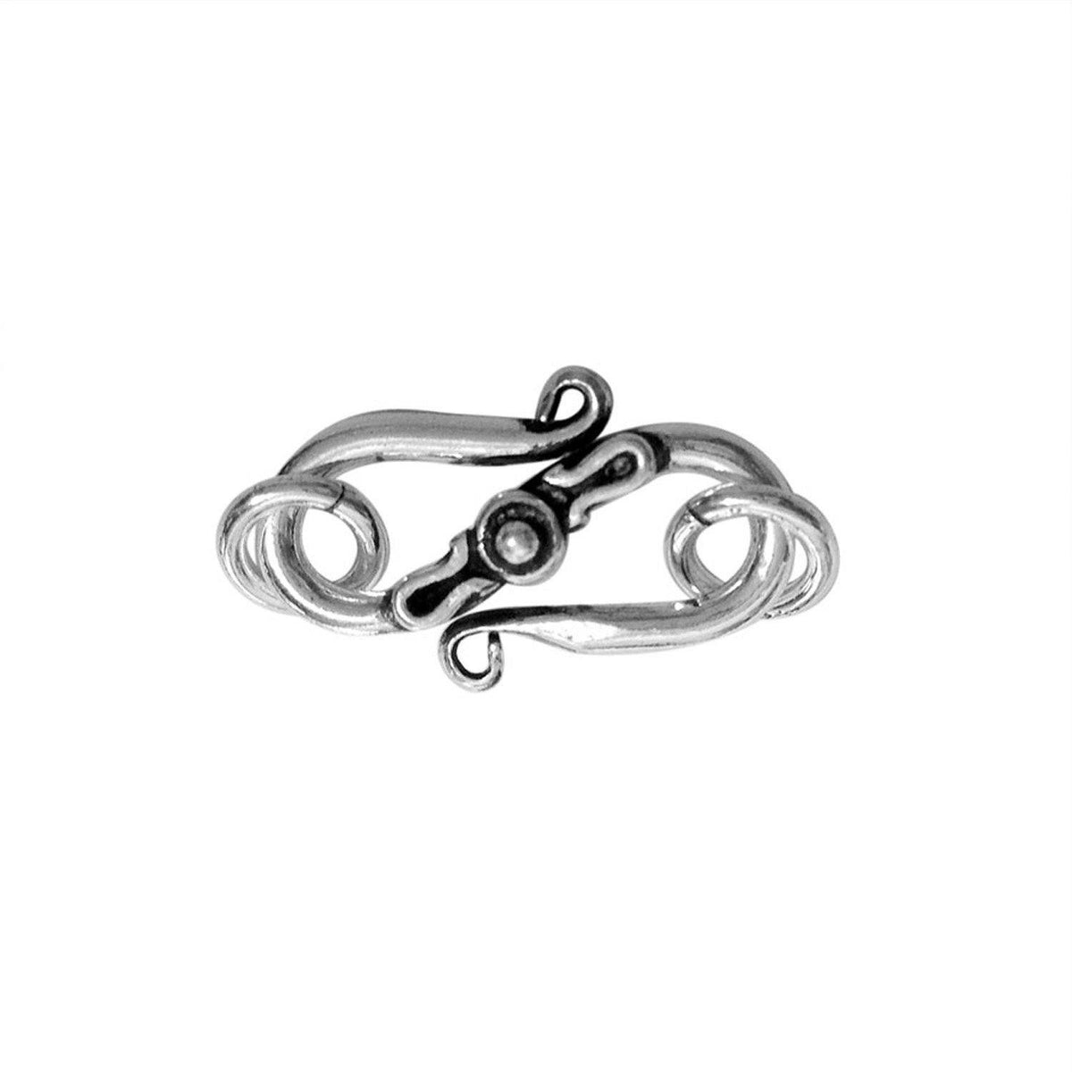 CSF-223 Silver Overlay 'S'Hook Beads Bali Designs Inc 