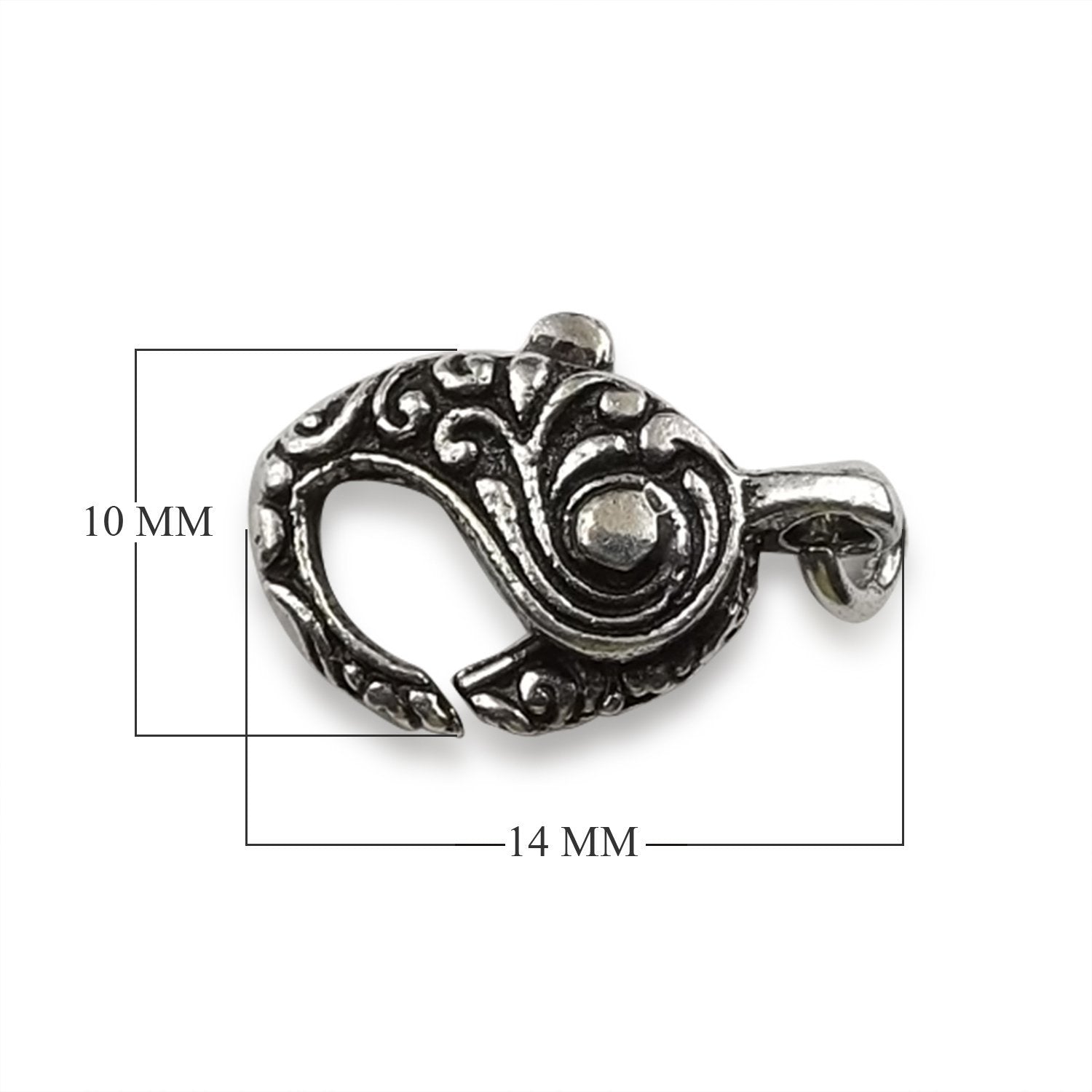 CSF-229 Silver Overlay Lobster Clasp Beads Bali Designs Inc 