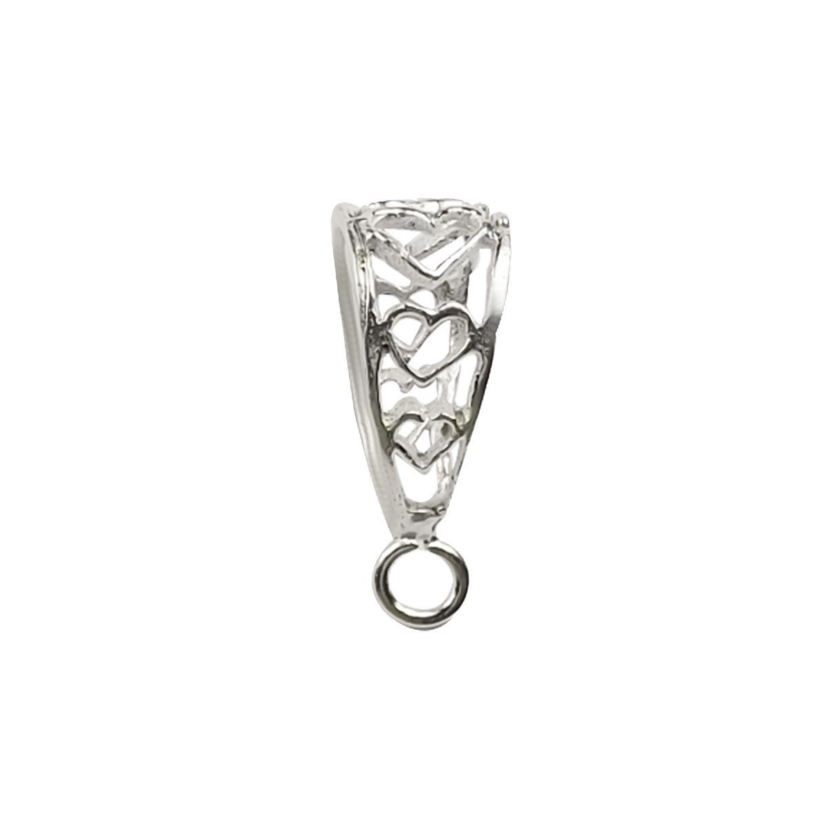 CSF-244 Silver Overlay Pendant Bail Beads Bali Designs Inc 