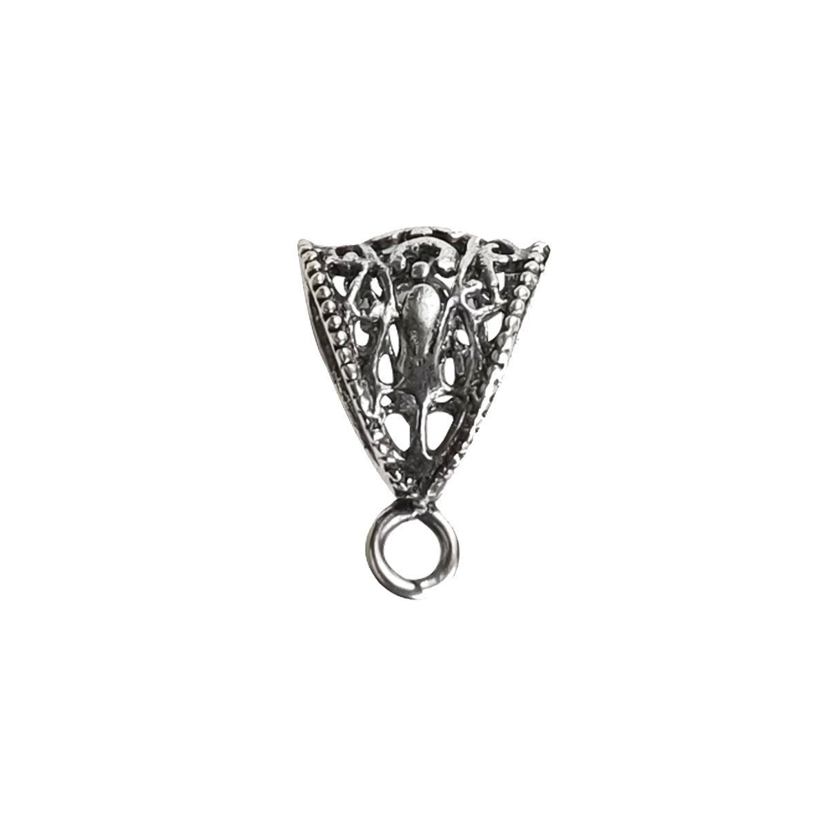 CSF-246 Silver Overlay Pendant Bail Beads Bali Designs Inc 