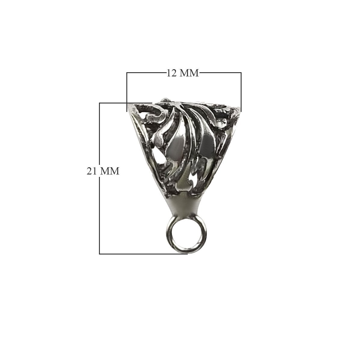 CSF-247 Silver Overlay Pendant Bail Beads Bali Designs Inc 