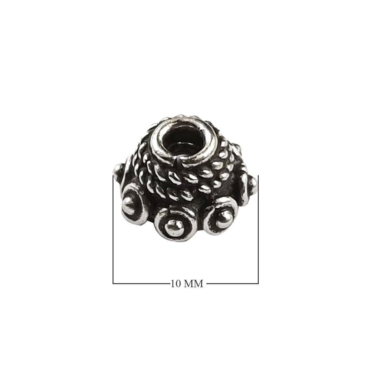 CSF-248 Silver Overlay Bead Cap Beads Bali Designs Inc 