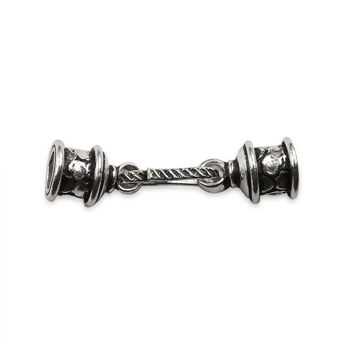 CSF-256 Silver Overlay End Cap Beads Bali Designs Inc 