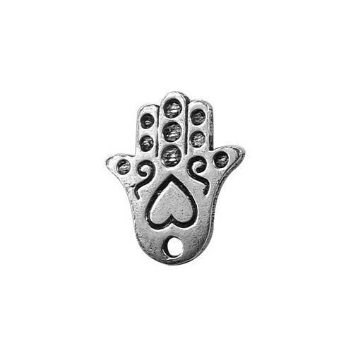 CSF-279 Silver Overlay Hands of Fatima Beads Bali Designs Inc 