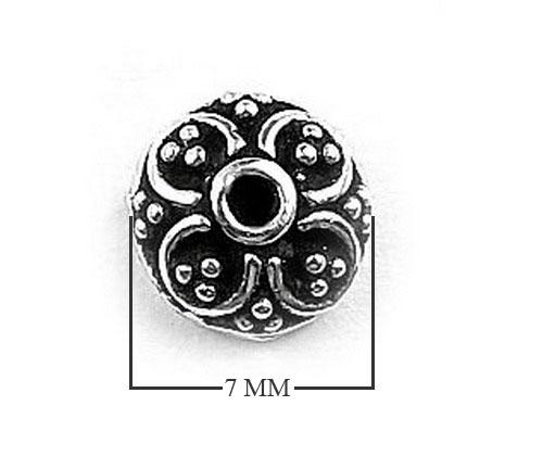 CSF-280 Silver Overlay Bead Cap Beads Bali Designs Inc 