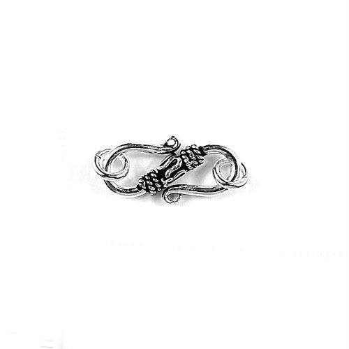 CSF-284 Silver Overlay ''S'' Hook Beads Bali Designs Inc 