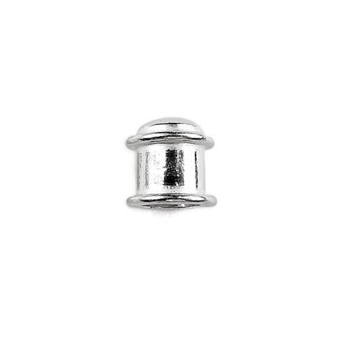 CSF-286 Silver Overlay End Cap Beads Bali Designs Inc 