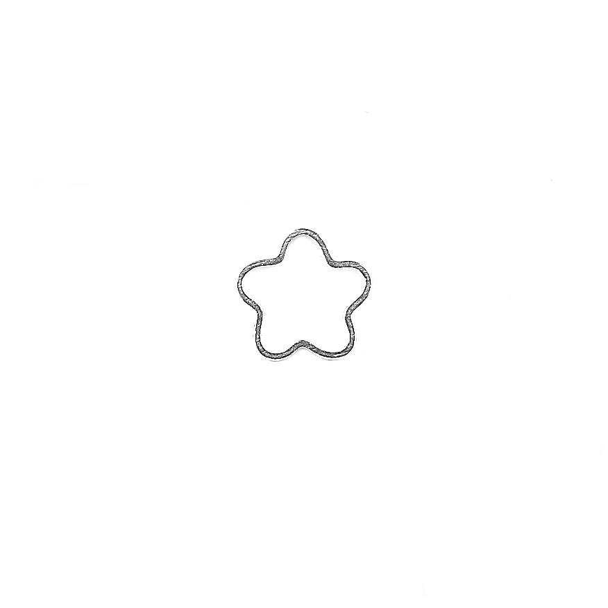 CSF-305-12MM Silver Overlay Connectors Star Shape Beads Bali Designs Inc 