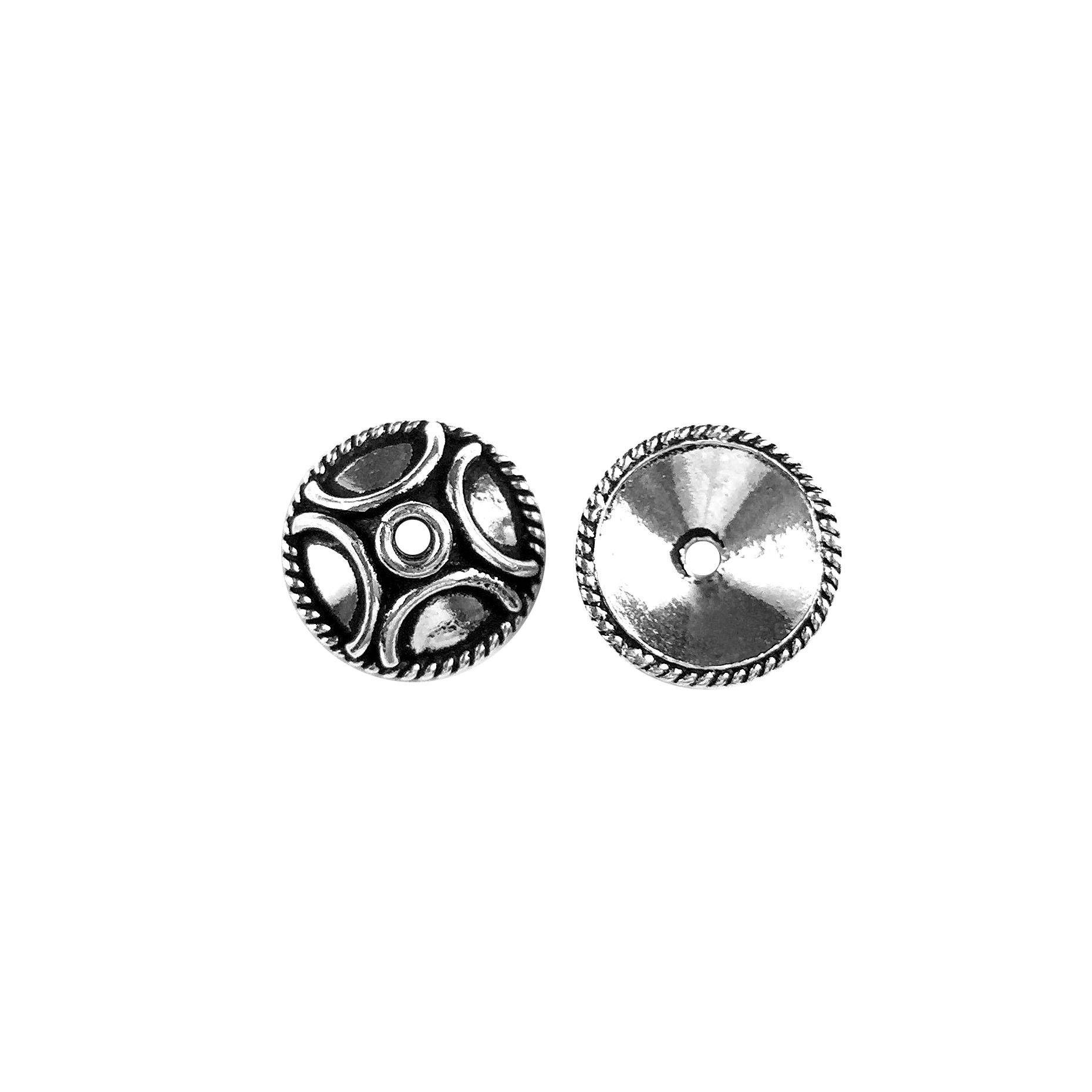 CSF-327 Silver Overlay Bead Cap Beads Bali Designs Inc 