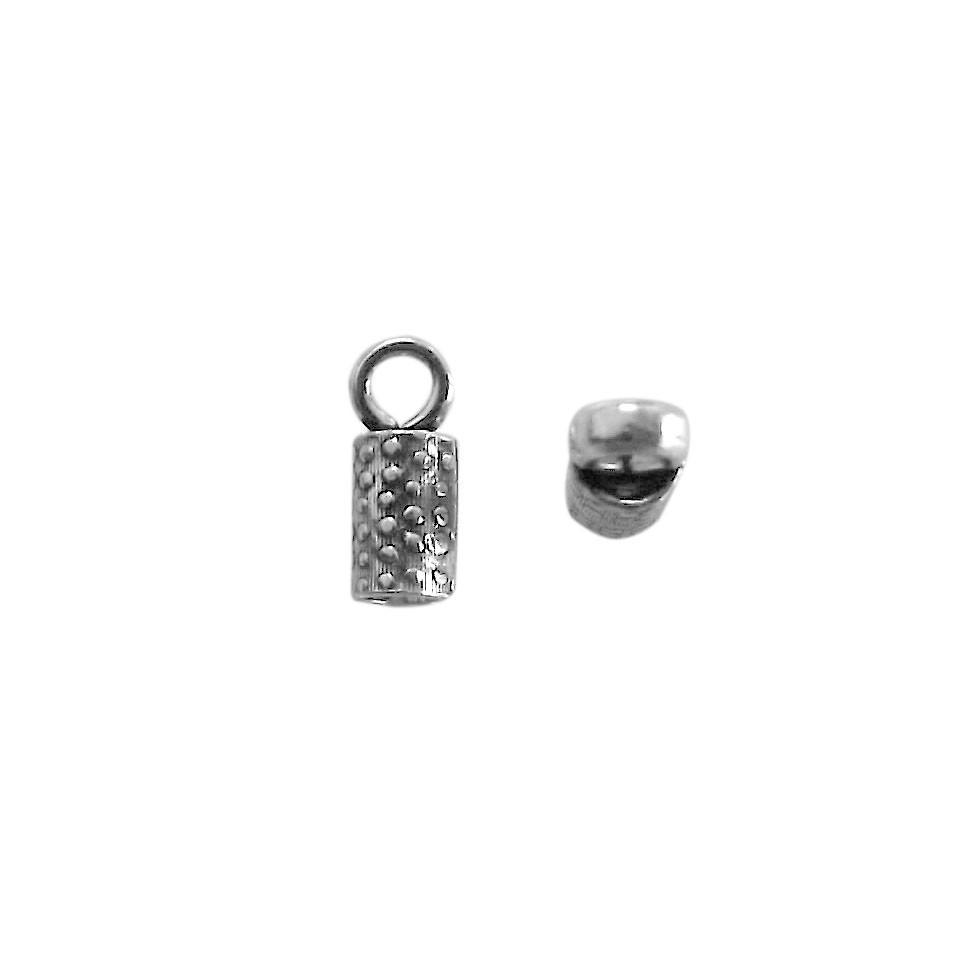 CSF-335 Silver Overlay End Cap Beads Bali Designs Inc 
