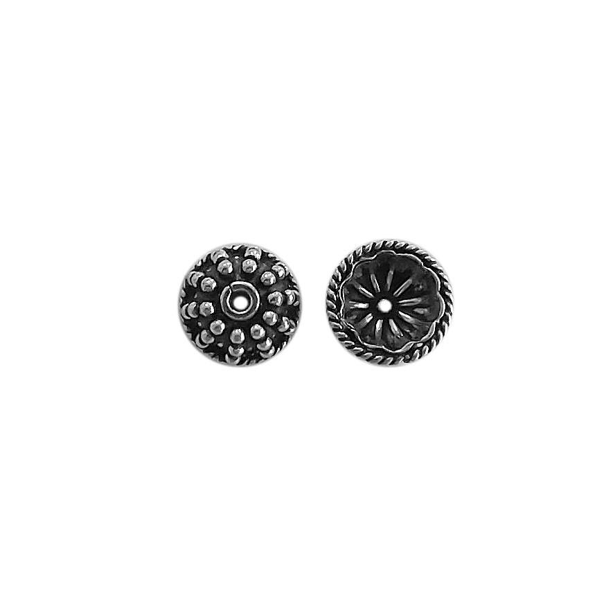 CSF-354 Silver Overlay Bead Cap Beads Bali Designs Inc 