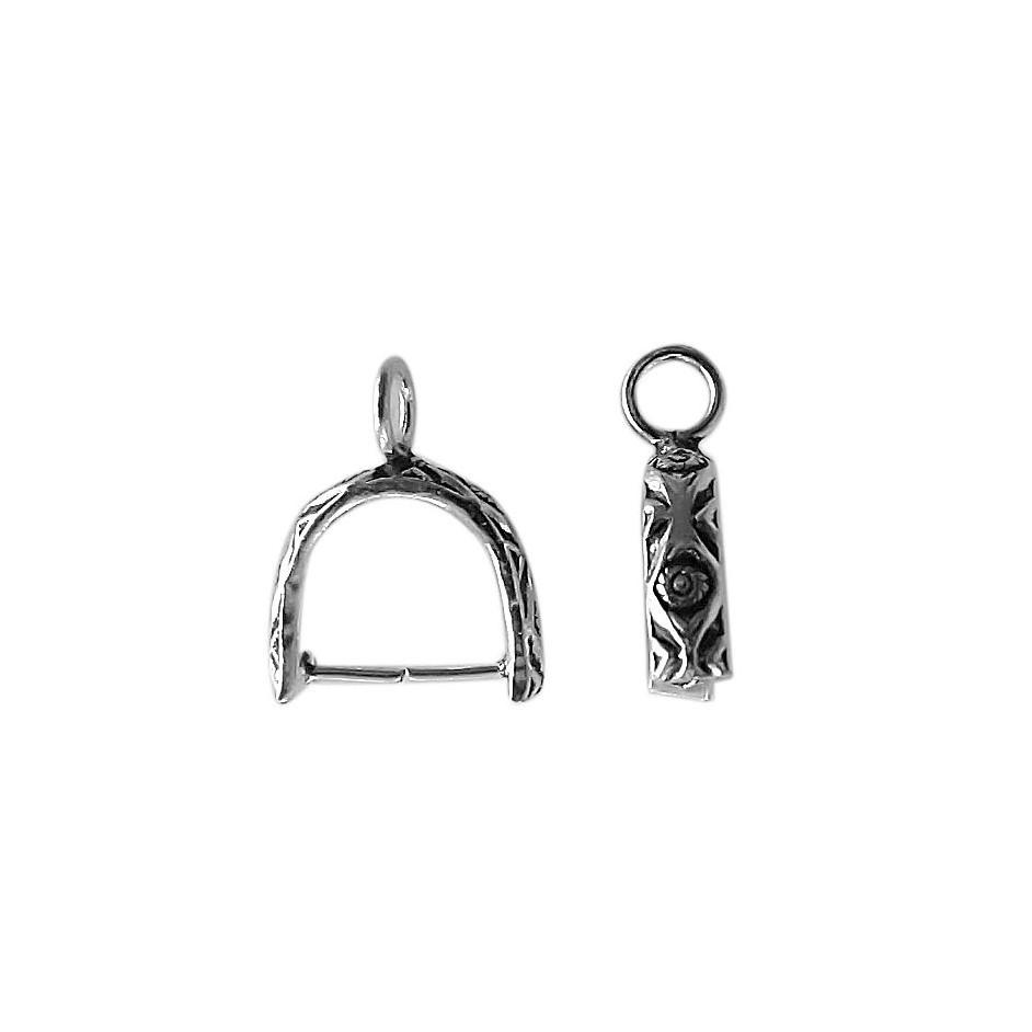 CSF-355 Silver Overlay Pendant Bail Beads Bali Designs Inc 