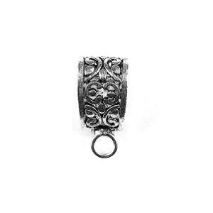 CSF-378 Silver Overlay Pendant Bail Beads Bali Designs Inc 