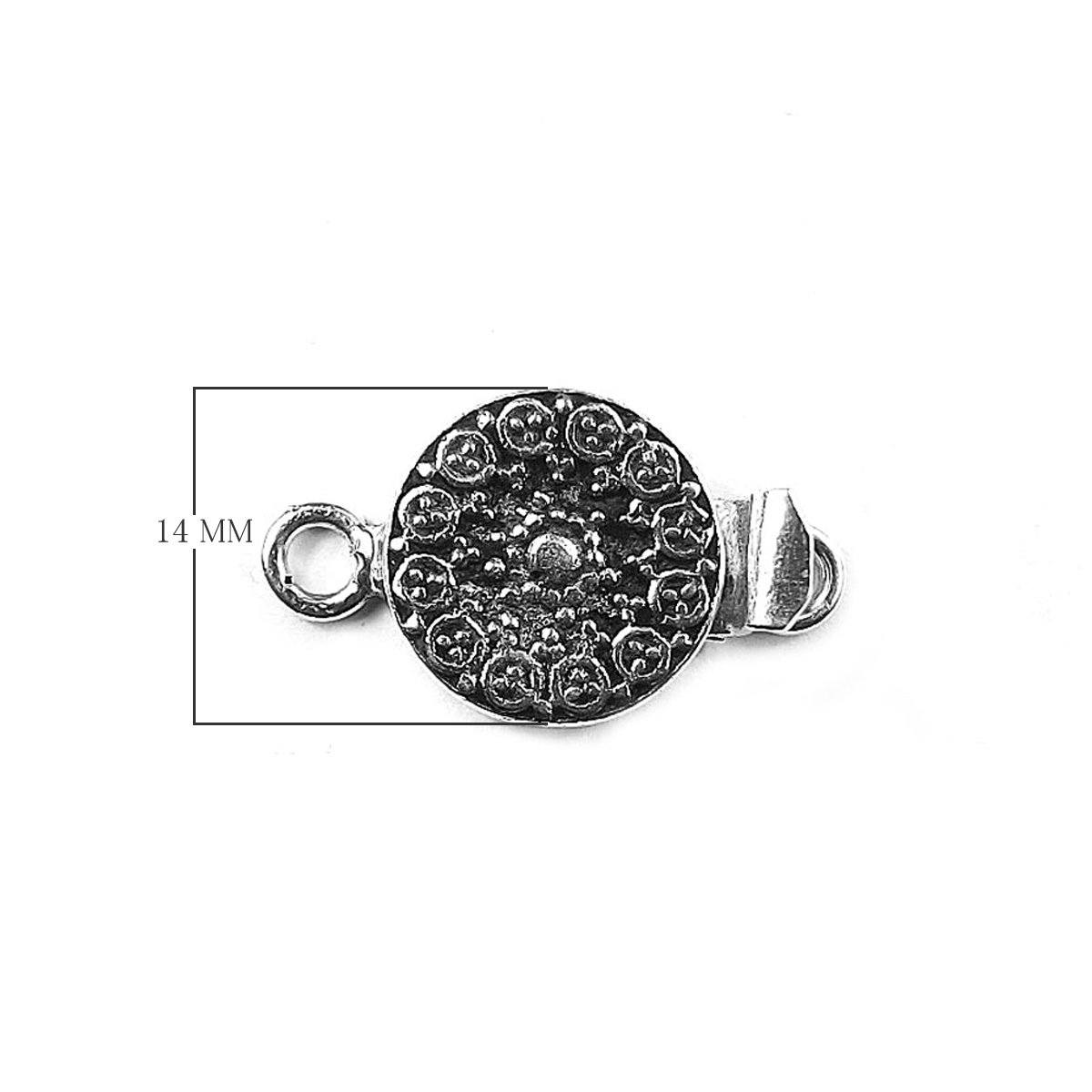 CSF-383 Silver Overlay Single Hole Multi Strand Clasp Beads Bali Designs Inc 