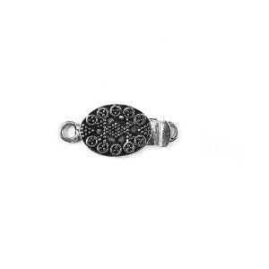 CSF-386 Silver Overlay Single Hole Multi Strand Clasp Beads Bali Designs Inc 