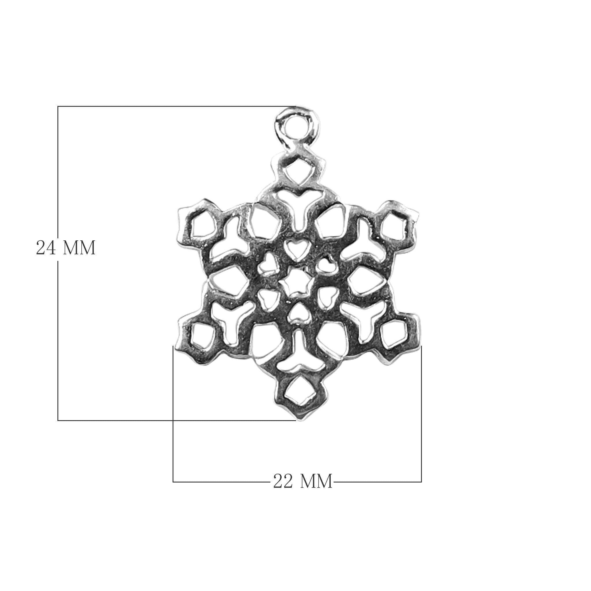 CSF-407 Silver Overlay Charm Beads Bali Designs Inc 