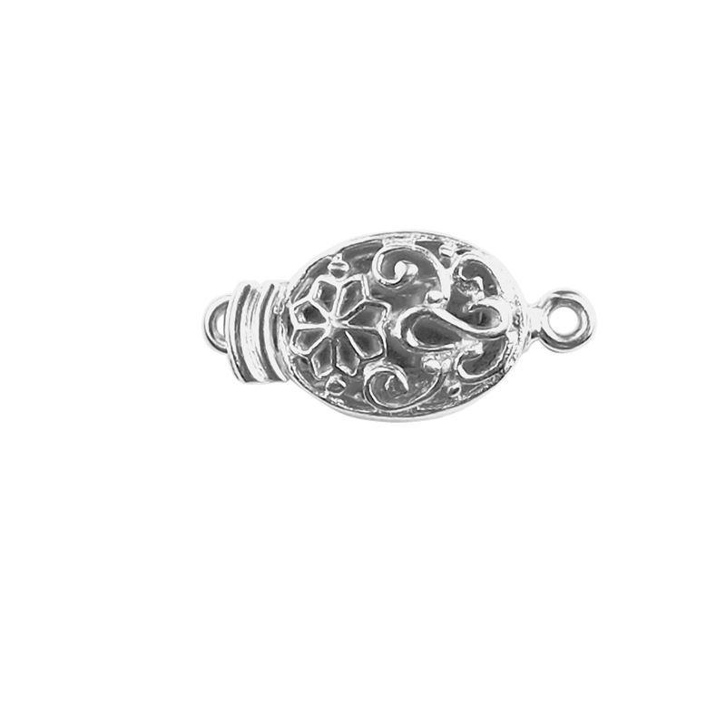 CSF-414 Silver Overlay Single Hole Multi Strand Clasp Beads Bali Designs Inc 