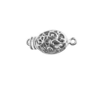CSF-414 Silver Overlay Single Hole Multi Strand Clasp Beads Bali Designs Inc 