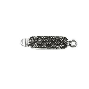 CSF-420 Silver Overlay Single Hole Multi Strand Clasp Beads Bali Designs Inc 