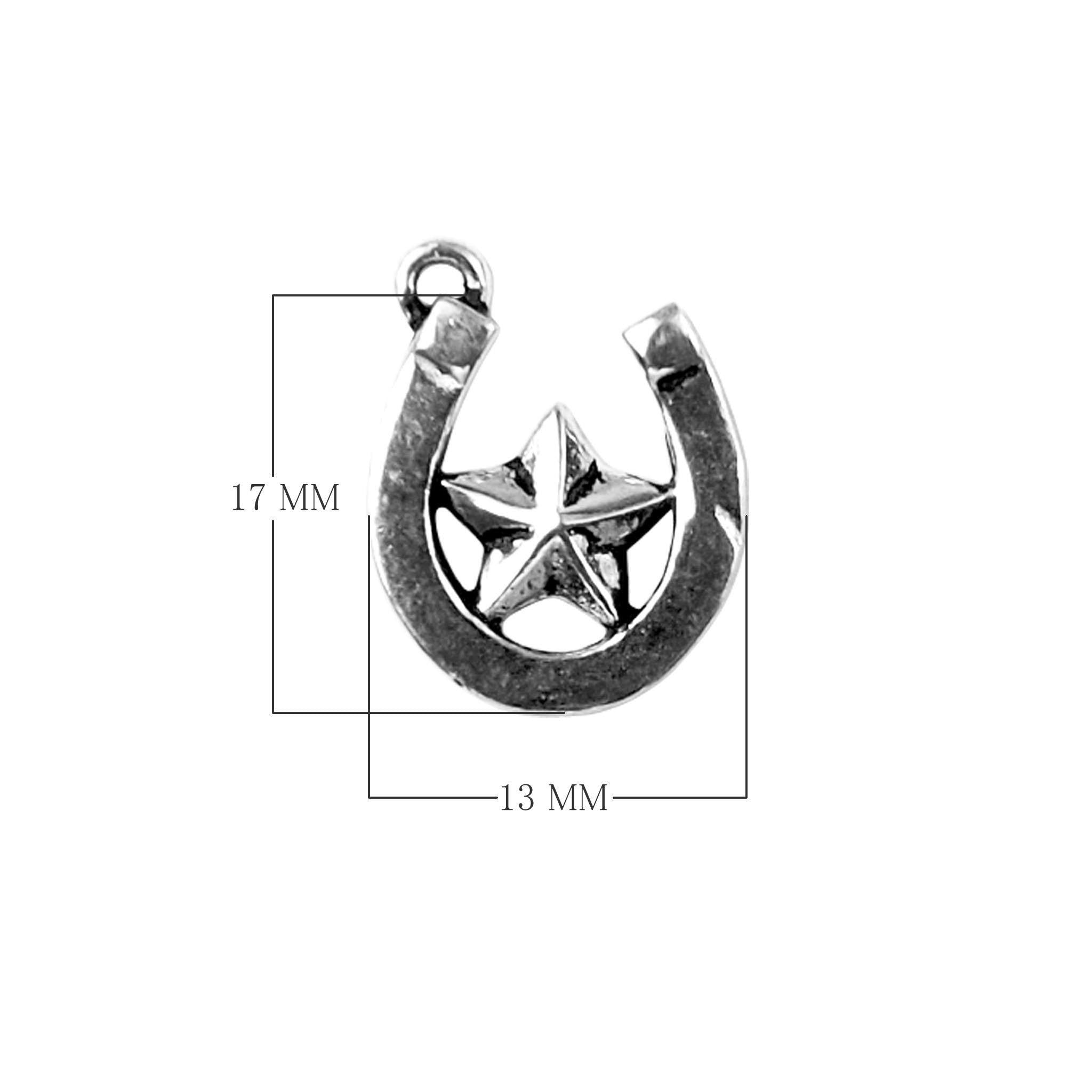 CSF-431 Silver Overlay Small Peace Charm Beads Bali Designs Inc 