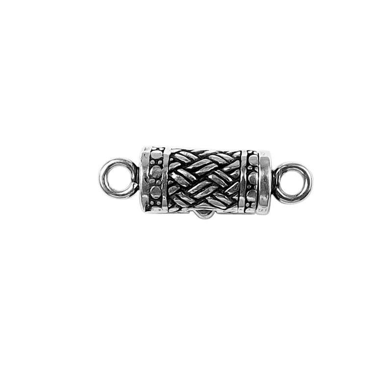 CSF-434 Silver Overlay Single Hole Multi Strand Clasp Beads Bali Designs Inc 