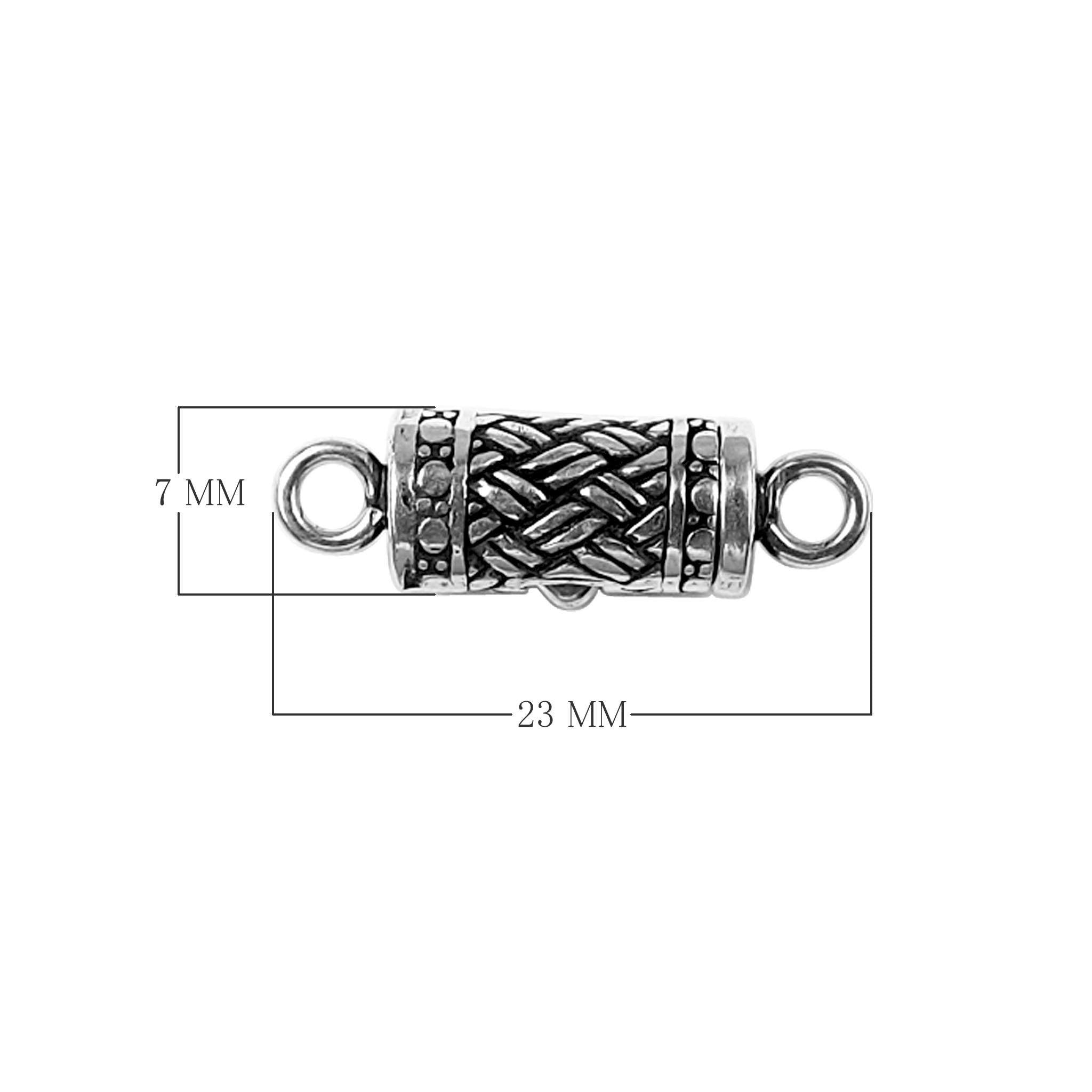 CSF-434 Silver Overlay Single Hole Multi Strand Clasp Beads Bali Designs Inc 