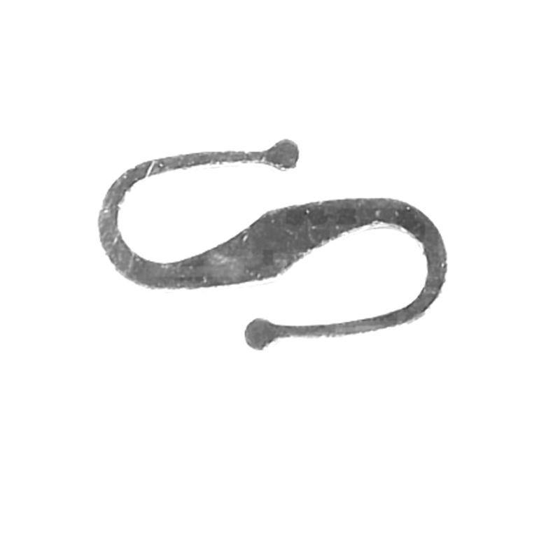 CSF-444 Silver Overlay ''S'' Hook Beads Bali Designs Inc 