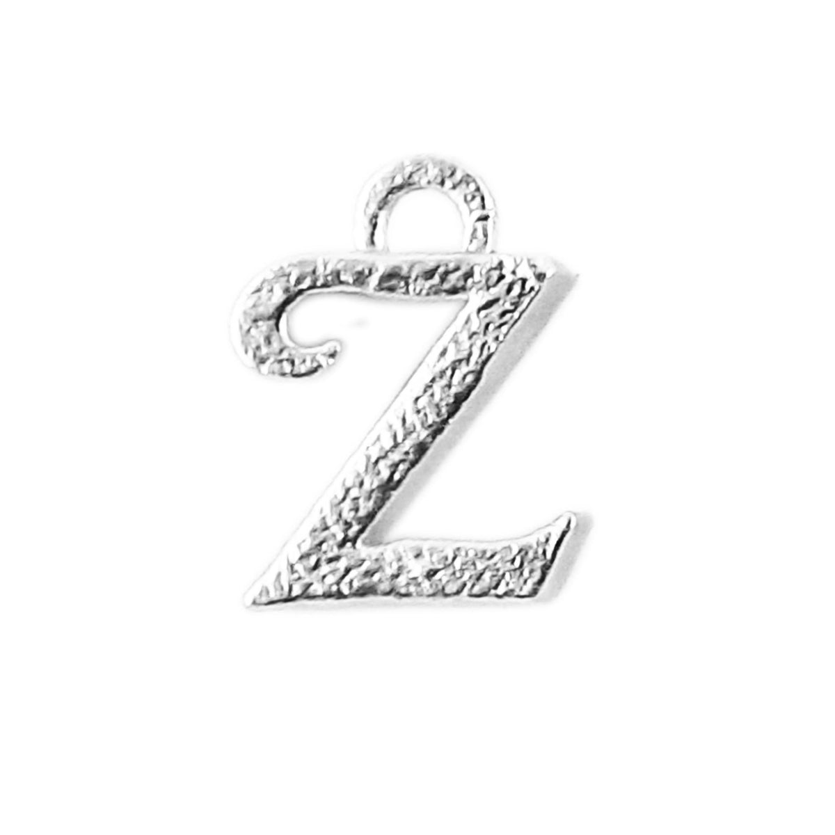 CSF-498 Silver Overlay Alphabet 'Z' Charm Beads Bali Designs Inc 