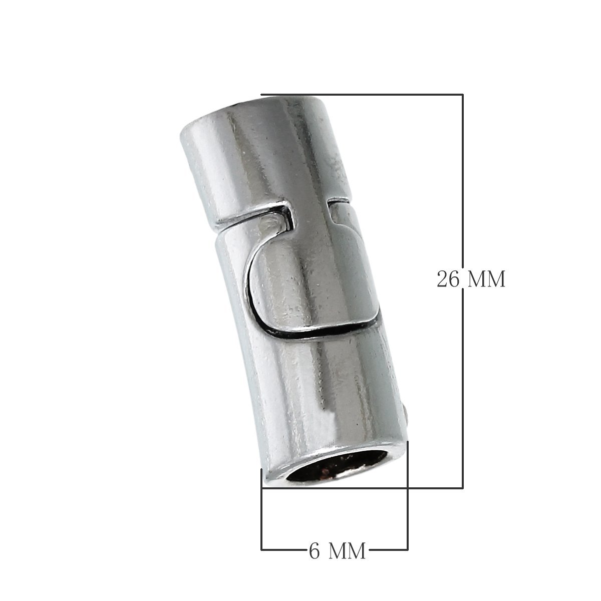 CSF-510 Silver Overlay Magnetic Clasps Beads Bali Designs Inc 