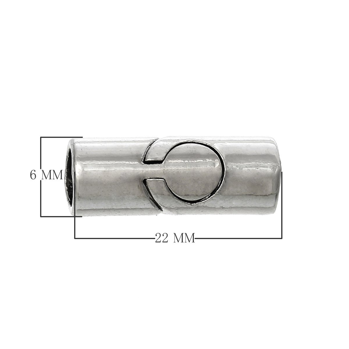 CSF-512 Silver Overlay Magnetic Clasps Beads Bali Designs Inc 