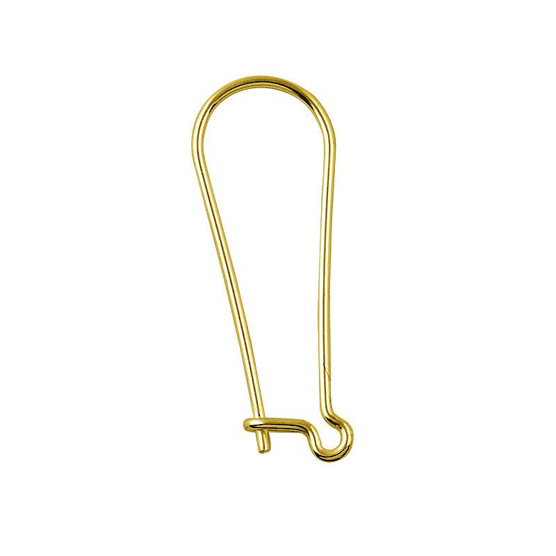 Elegant 18K Gold Overlay India Leverback Earwire For Earrings With Polished Finish Handcrafted In India