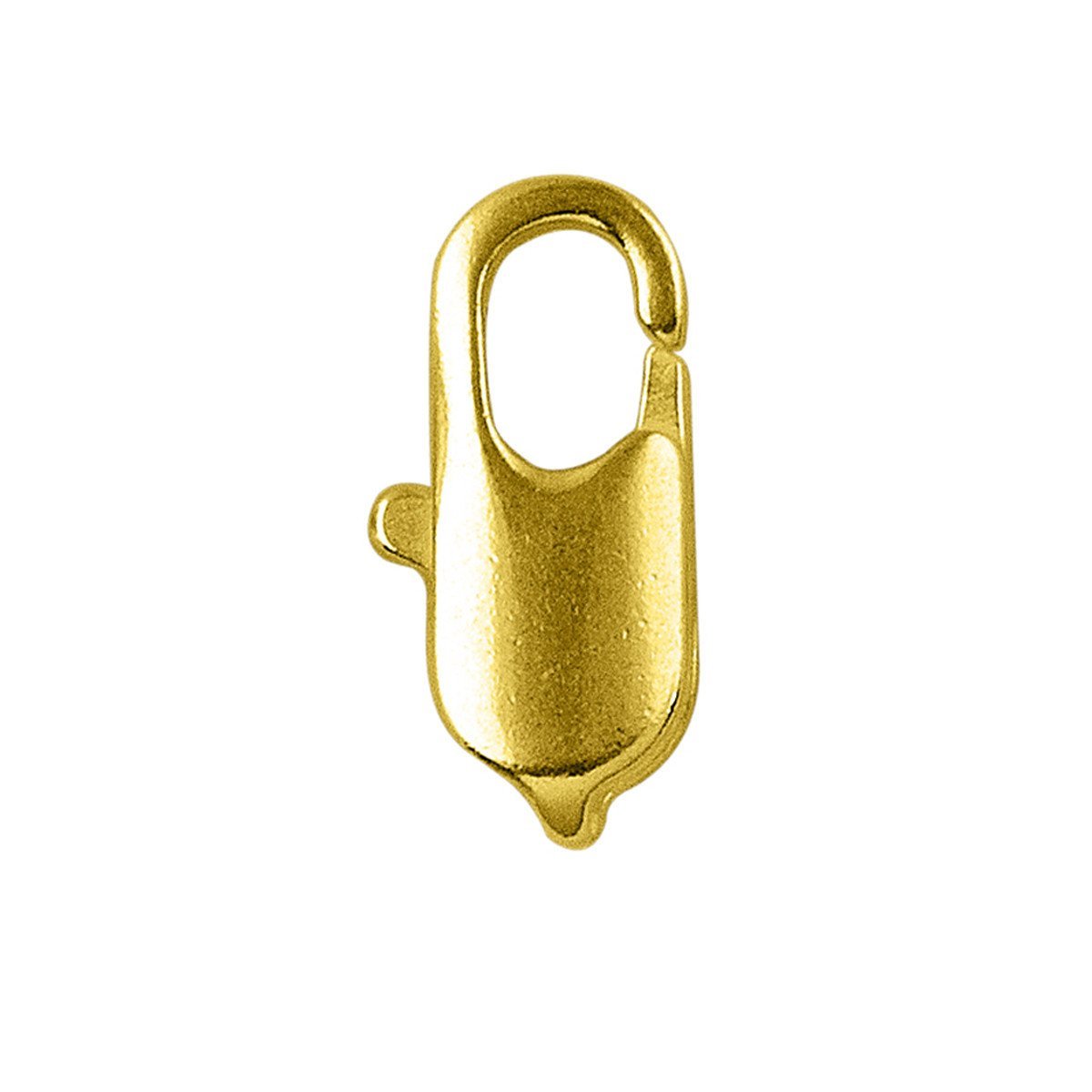 Elegant 18K Gold Overlay India Flat Lobster Clasp For Jewelry With Polished Finish Handcrafted In India