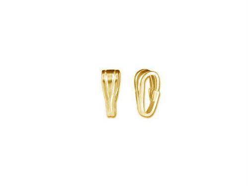 Elegant 18K Gold Overlay India Pendant Bail For Designer Jewelry Handcrafted In India
