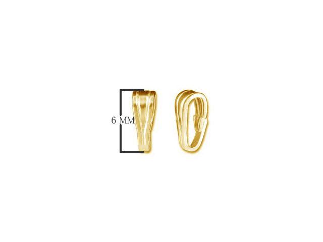 Elegant 18K Gold Overlay India Pendant Bail For Designer Jewelry Handcrafted In India