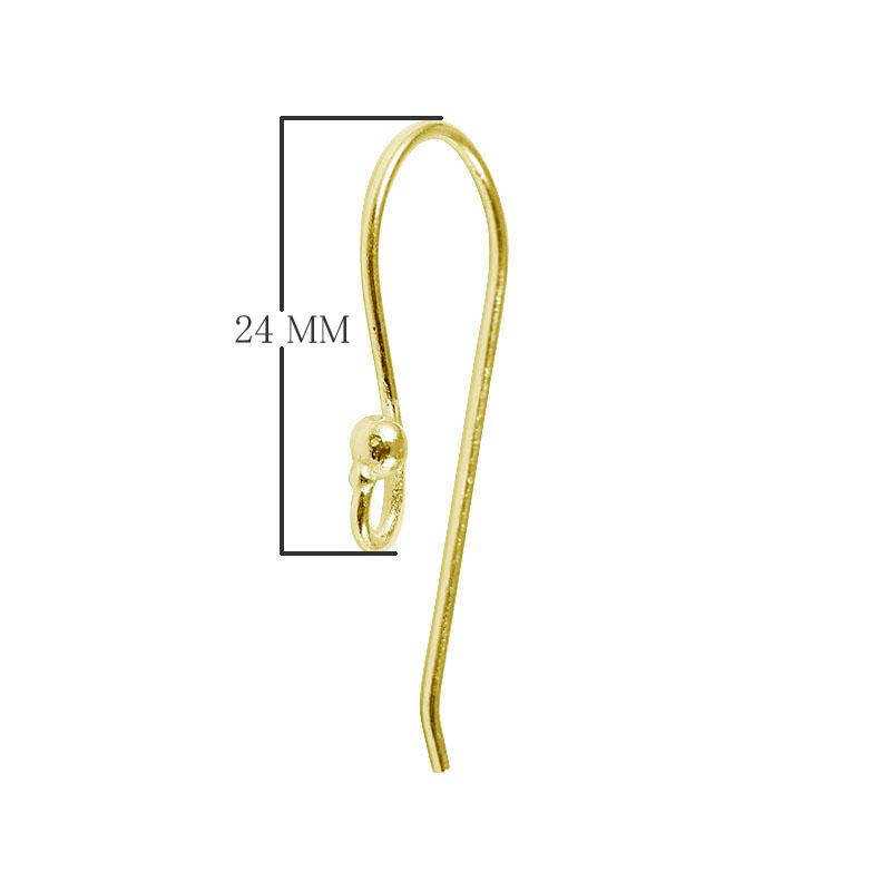 Elegant 18K Gold Overlay India Leverback Earwire With Floral Motif For Designer Earrings Handcrafted In India