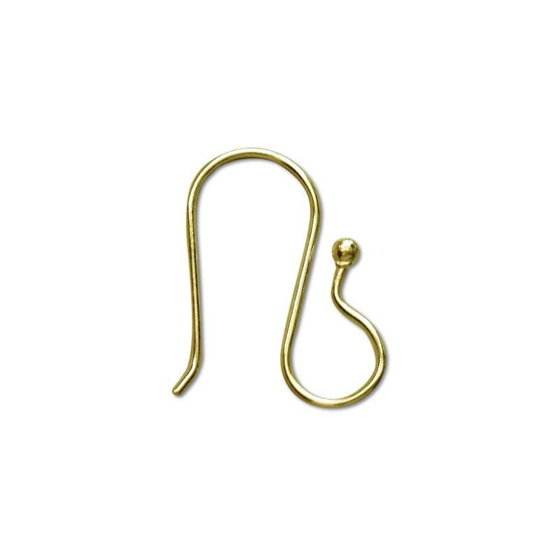 Minimal 18K Gold Overlay India Hook Earwire For Elegant Handmade Earrings Handcrafted In India