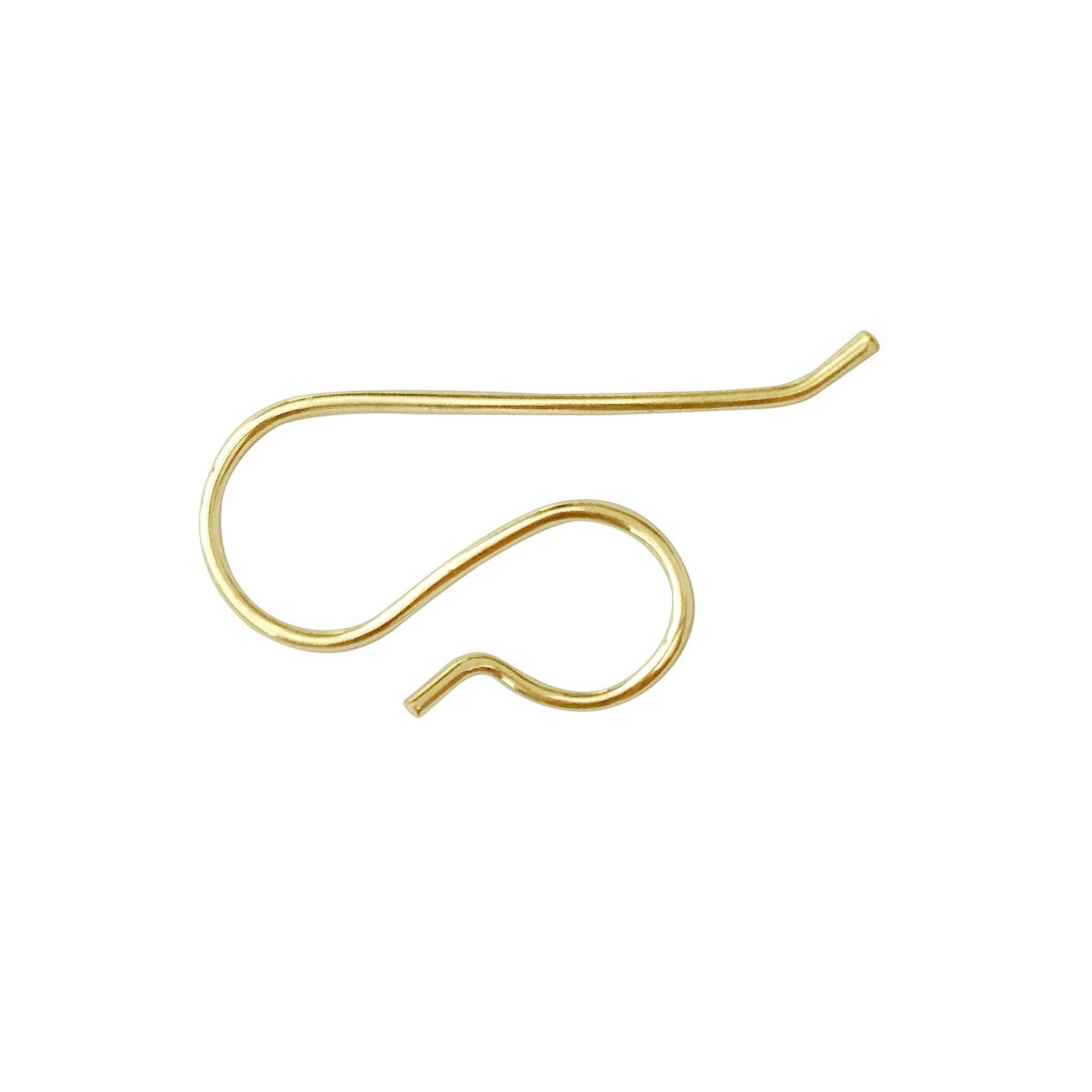 Contemporary 18K Gold Overlay India S Shape Earwire For Stylish Earrings Handcrafted In India