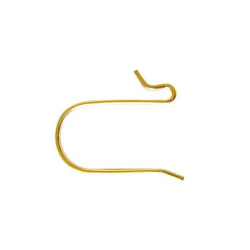 Modern 18K Gold Overlay India Flat Curve Earwire For Elegant Handcrafted Earrings Handcrafted In India