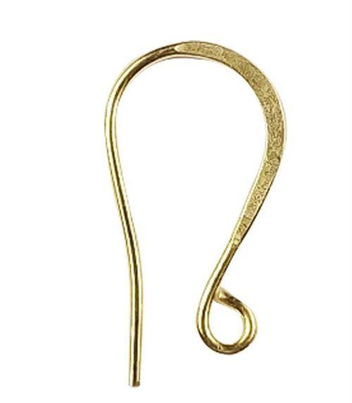 Elegant 18K Gold Overlay India Hook Style Earwire For Designer Earrings Handcrafted In India