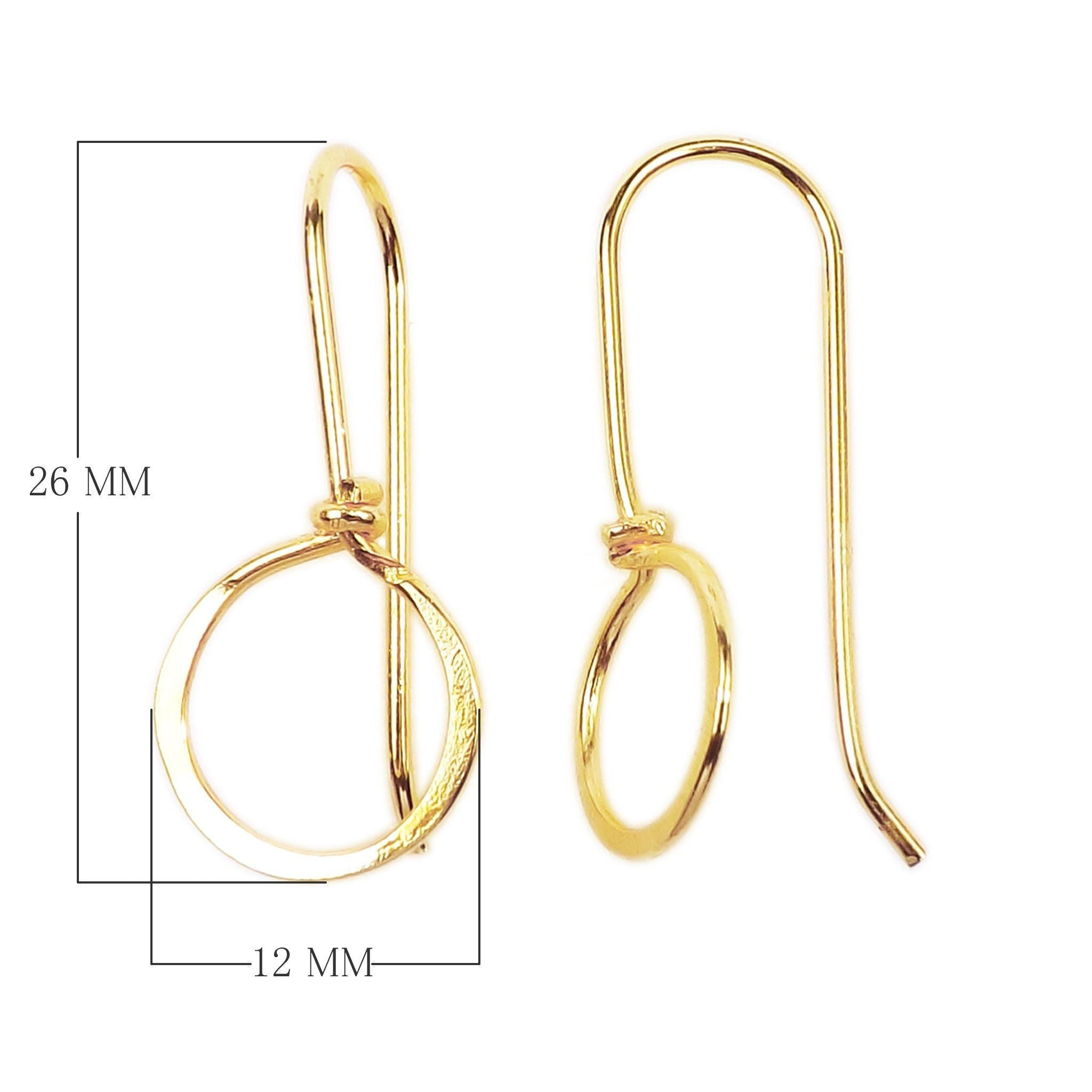 FG-221 18K Gold Overlay Earwire Beads Bali Designs Inc 