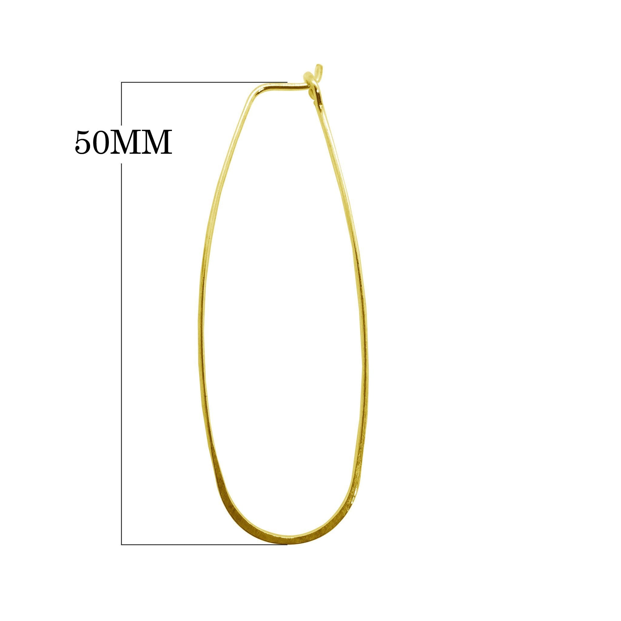 FG-226-50MM 18K Gold Overlay Earwire Beads Bali Designs Inc 