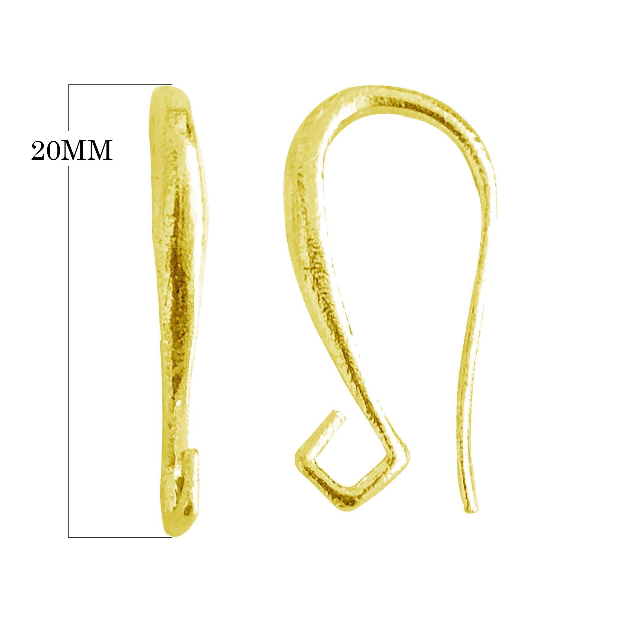 FG-227 18K Gold Overlay Earwire Beads Bali Designs Inc 