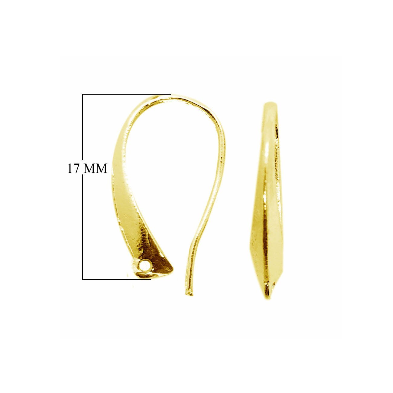 FG-237 18K Gold Overlay Earwire Beads Bali Designs Inc 