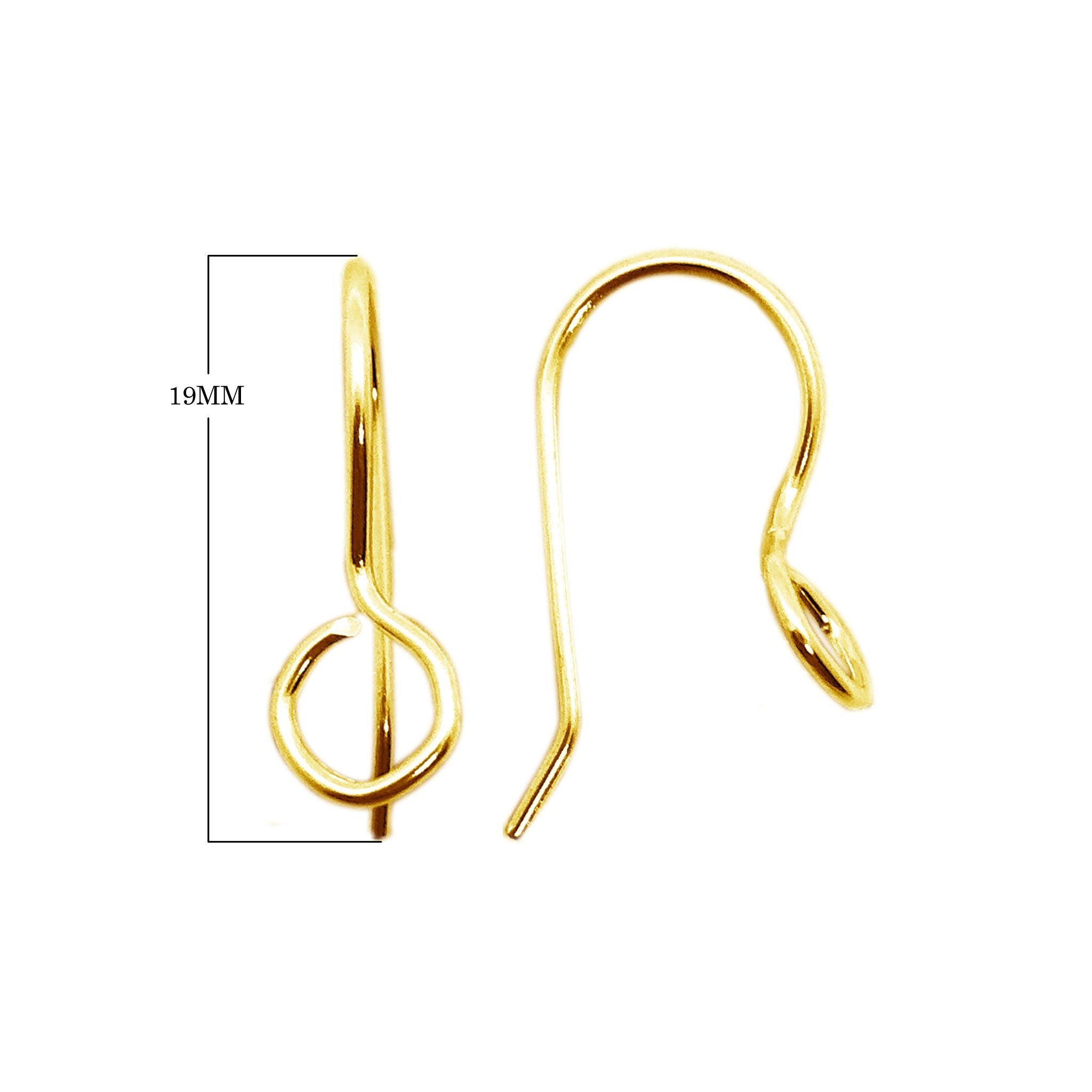 FG-240 18K Gold Overlay Earwire Beads Bali Designs Inc 
