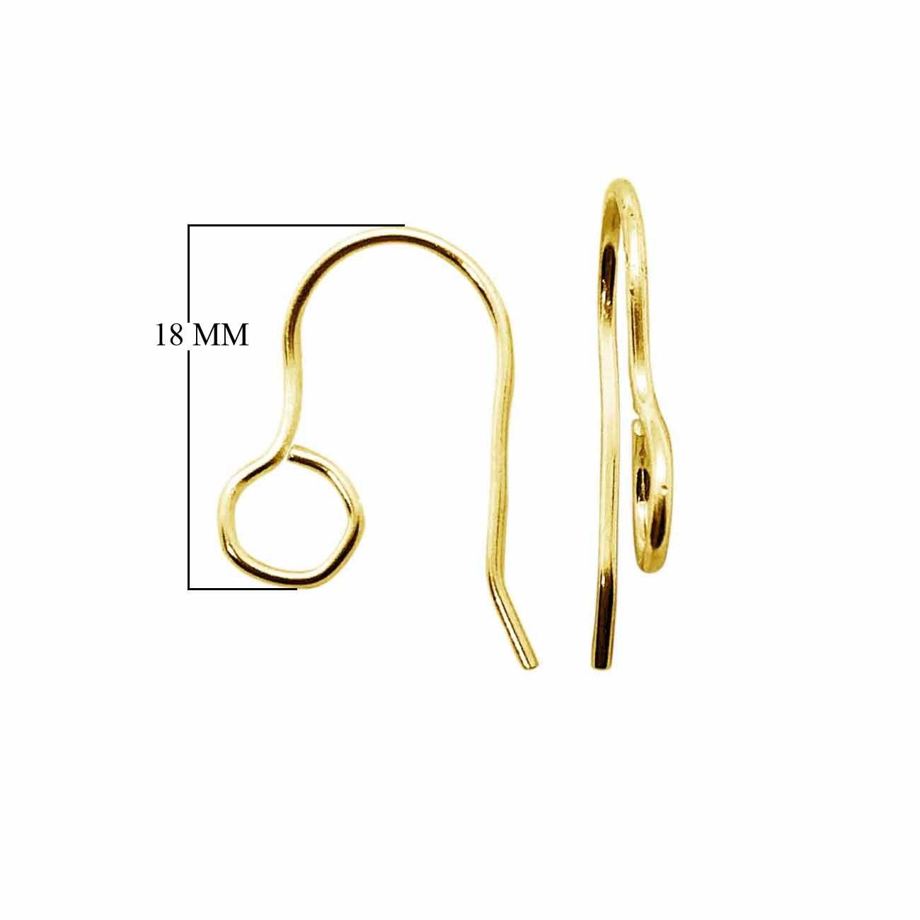 FG-241 18K Gold Overlay Earwire Beads Bali Designs Inc 