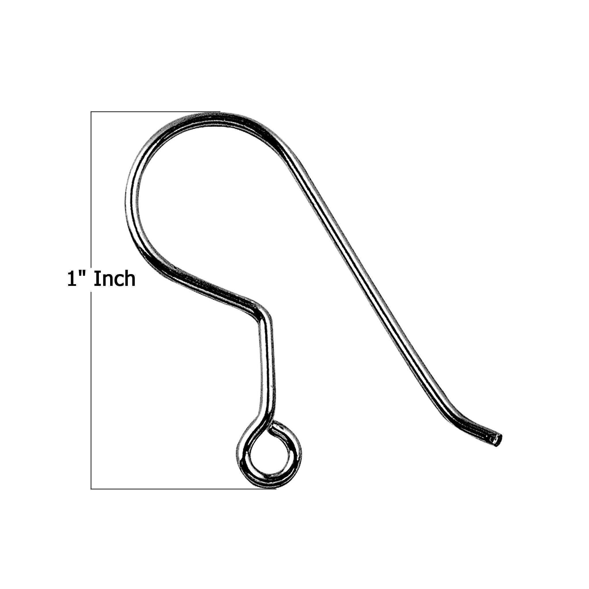 FR-105 Black Rhodium Overlay Earwire Beads Bali Designs Inc 