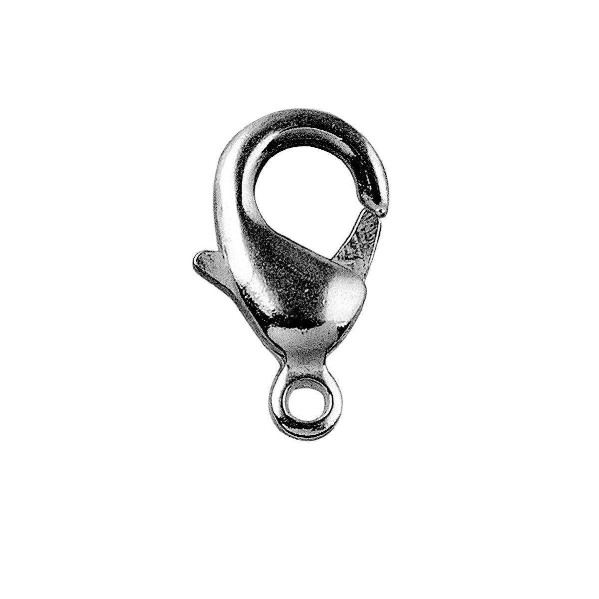 FR-114-15MM Black Rhodium Overlay Lobster Clasp Beads Bali Designs Inc 