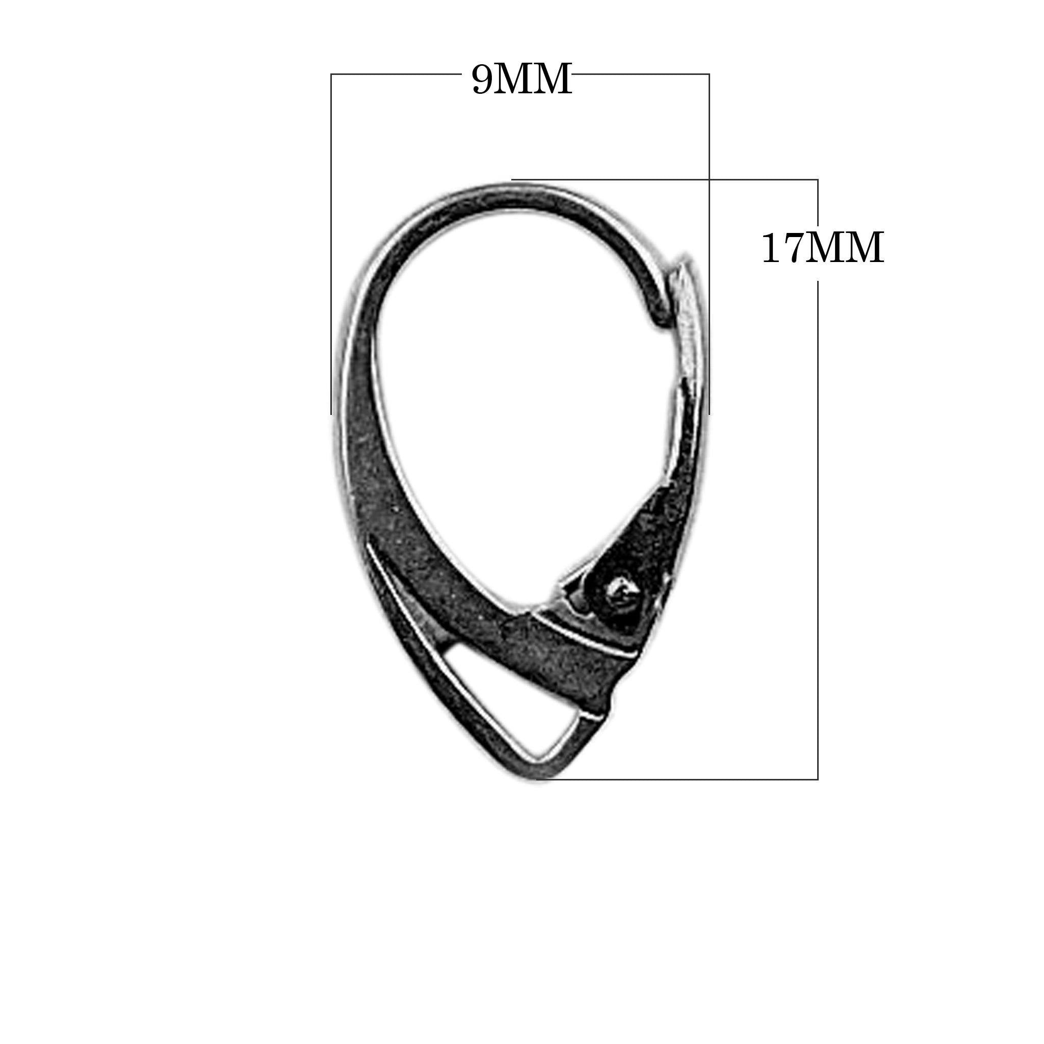 FR-181 Black Rhodium Overlay Lever Back Beads Bali Designs Inc 
